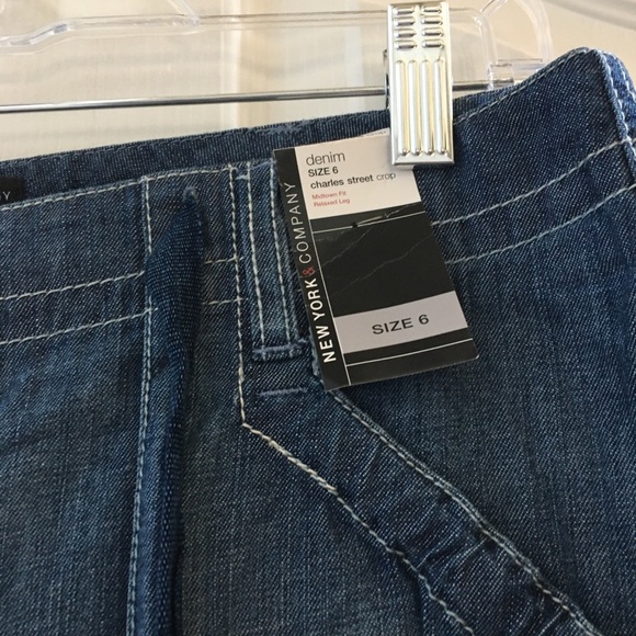 FINAL MARKDOWN Nwt New York & company cropped jeans 6 - Picture 4 of 7
